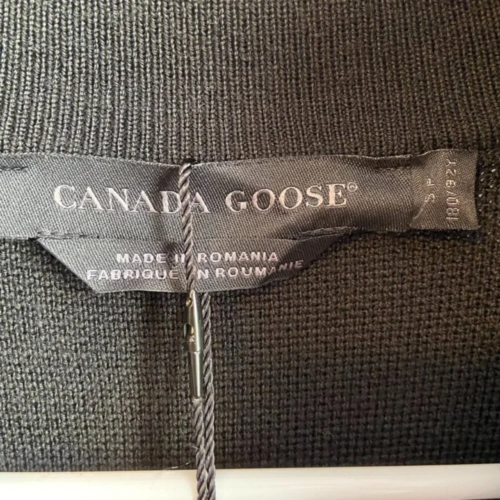 NWT Canada Goose Black Classic Stormont Quarter Zip Sweater - Picture 3 of 11